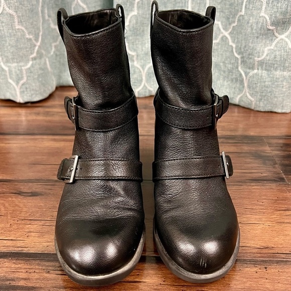 Cole Haan Alix Black Moto Leather Boots - Size 5 - Picture 4 of 10